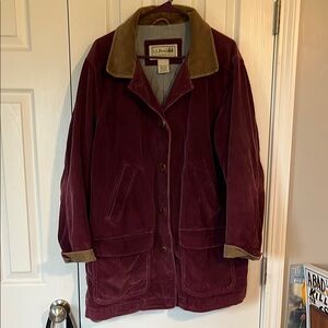 L.L. Bean Women’s Corduroy Chore Utility Jacket XXL Lined